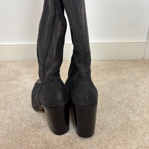Jessica Simpson Bidemi Wash Effect Cap‎ Toe Over-the-Knee Boots in Gray Size 11M - Picture 11 of 12